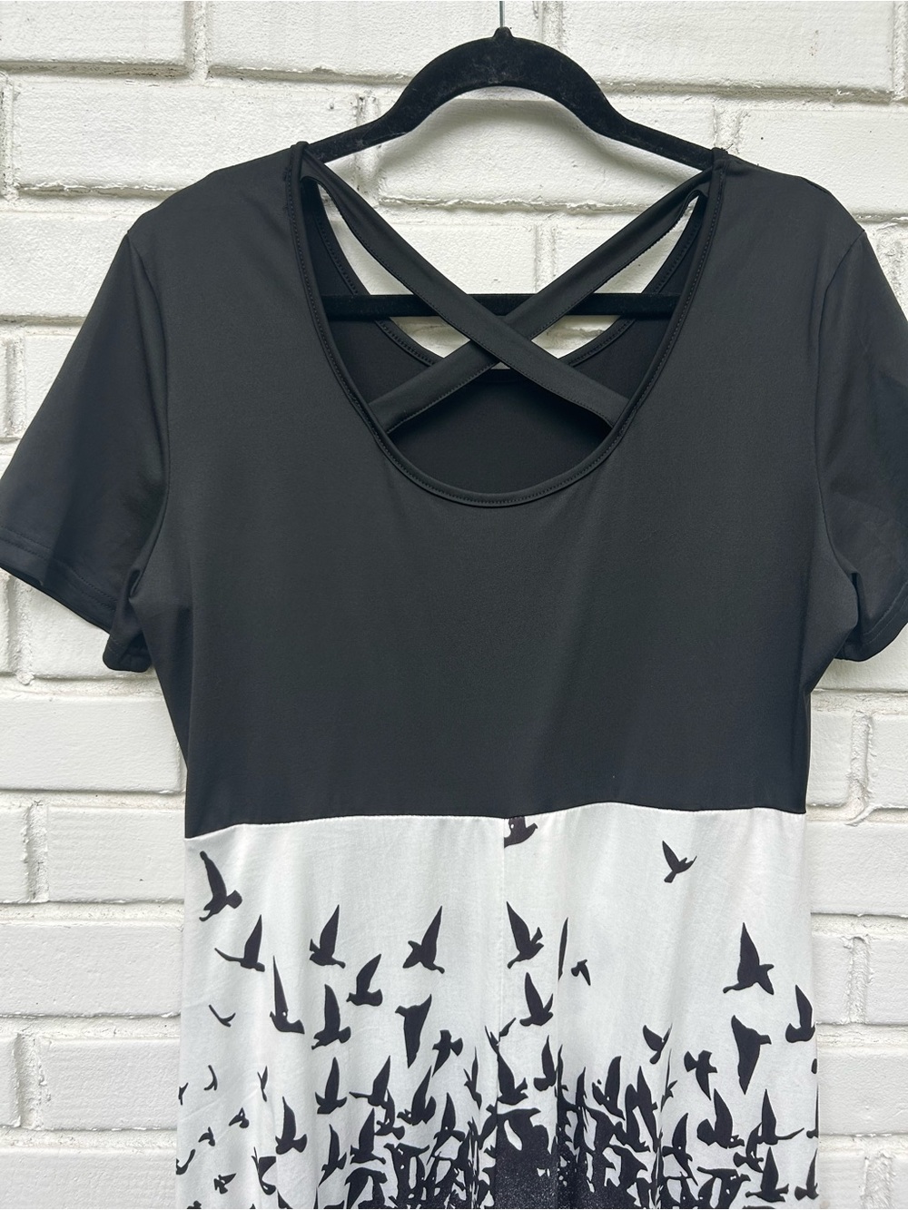 Gothic crow bird a-line dress XL - Picture 5 of 5